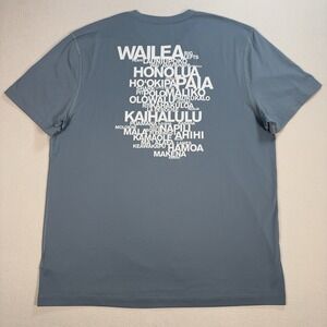 James Perse Sun Protect T-Shirt Men's 4 / XL Blue Hawaii 40‎ UPF Made in USA